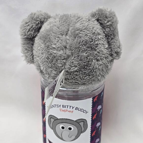 Scentsy Bitty Buddy Gray Elephant Plush Scented Black Raspberry Vanilla Fragrant - Picture 2 of 10